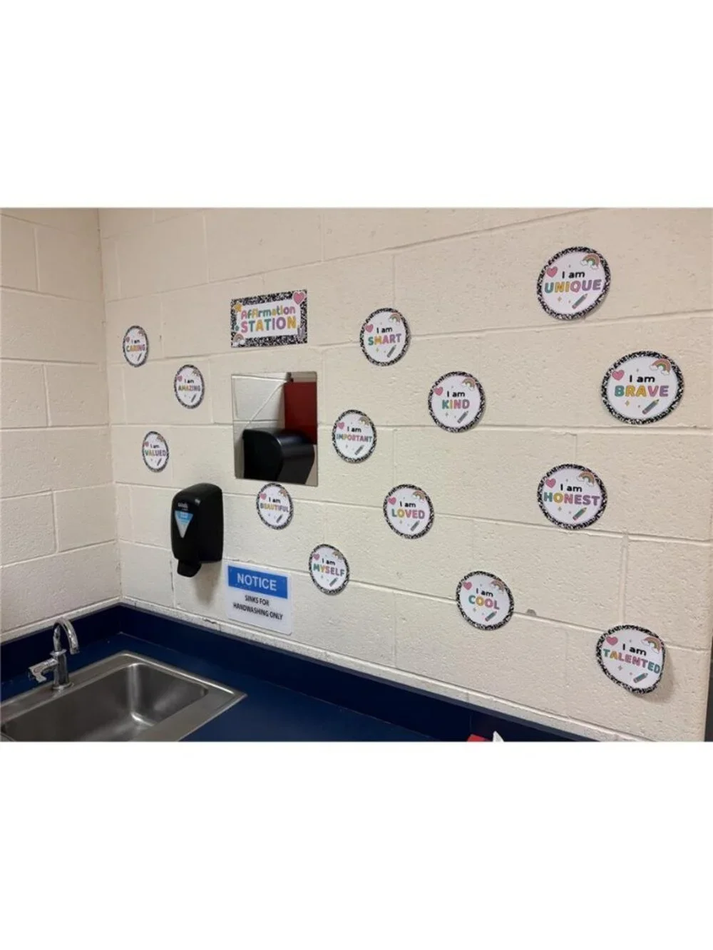 Composition Notebook Positive Affirmations Station Bulletin Board Sets